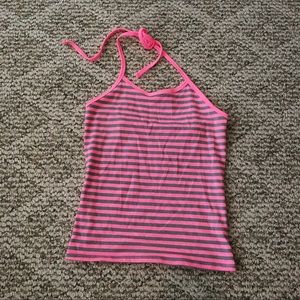 Pink and grey Halter top